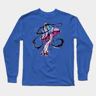 Corrupted Cotton Candy Mushroom Long Sleeve T-Shirt